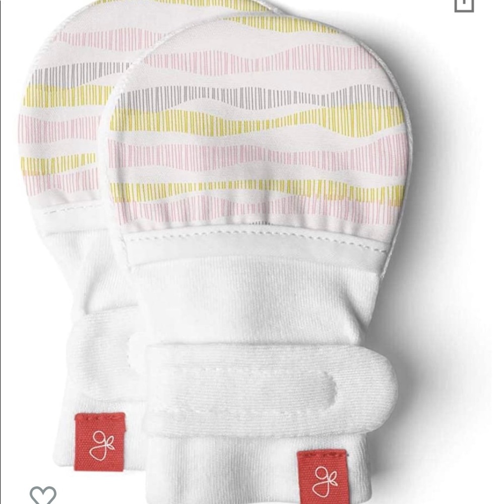 Bundle organic baby mittens with booties